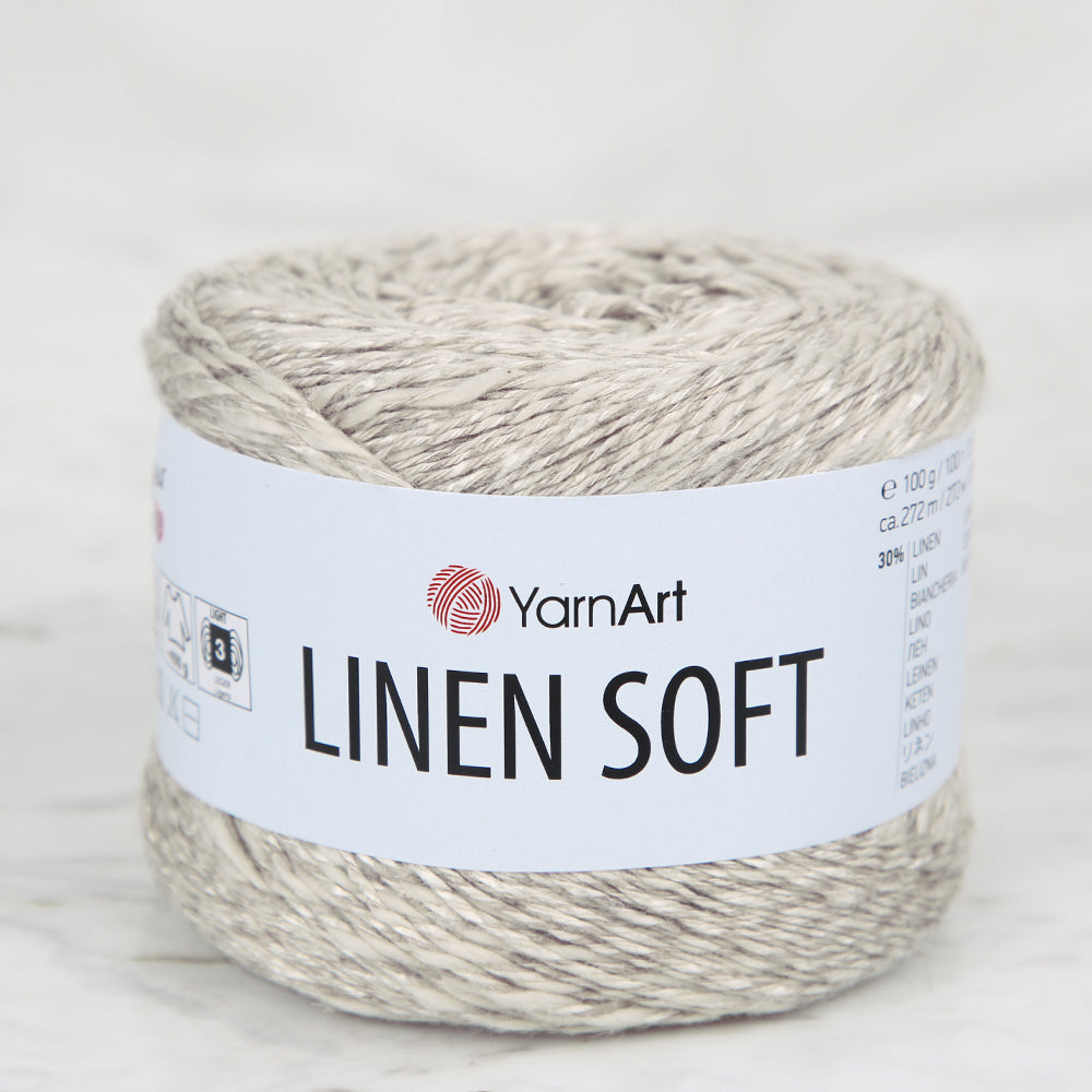 YarnArt Linen Soft Bej El Örgü İpi - 7304